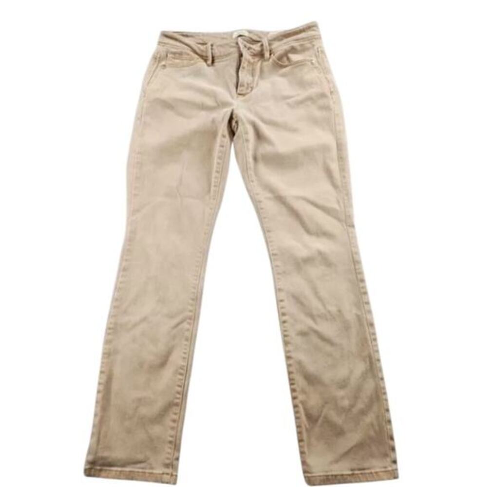 J.Jill Authentic Fit‎ Tan Slim Ankle Jeans Women’s 2P Low Rise 26” Inseam